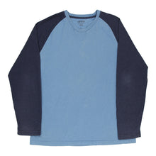  Vintage Izod Long Sleeve T-Shirt - XL Blue Cotton long sleeve t-shirt Izod   