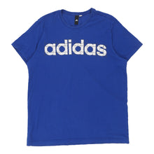  ADIDAS Mens T-Shirt - Large Cotton Blue t-shirt Adidas   