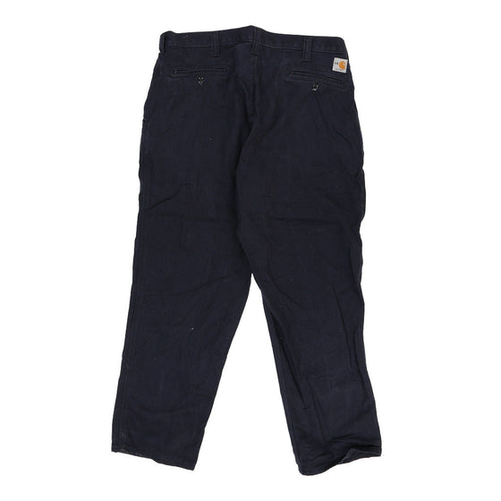 Carhartt Trousers - 39W 31L Navy Cotton Blend trousers Carhartt   