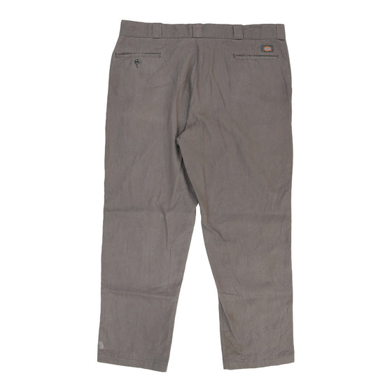 874 Dickies Trousers - 43W 32L Grey Cotton Blend trousers Dickies   