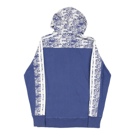 Adidas Hoodie - Small Blue Cotton Blend hoodie Adidas   