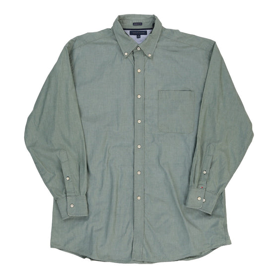 Tommy Hilfiger Shirt - XL Green Cotton shirt Tommy Hilfiger   