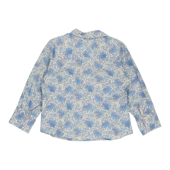 Harve Benard Floral Patterned Shirt - Medium Blue Cotton patterned shirt Harve Benard   