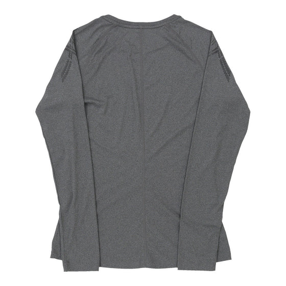 Vintage Nike Long Sleeve T-Shirt - Medium Grey Polyester long sleeve t-shirt Nike   