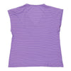 Lacoste V-Neck Top - Large Purple Cotton top Lacoste   