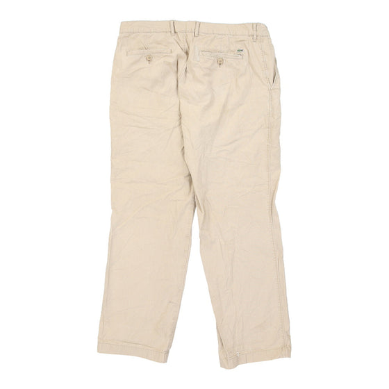 Vintage Lacoste Trousers - 36W 29L Cream Cotton trousers Lacoste   