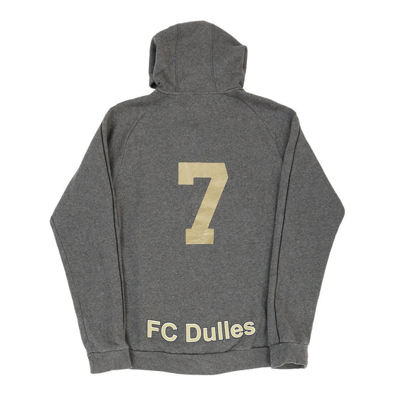 Vintage F.C. Dulles Adidas Hoodie - Medium Grey Cotton Blend hoodie Adidas   