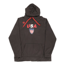  Vintage USA Umbro Hoodie - XL Black Polyester hoodie Umbro   