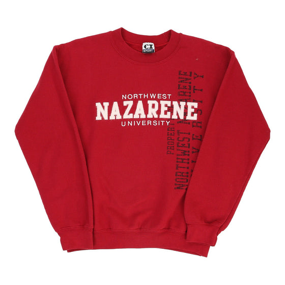 Northwest Nazrene University Ci Sport College Sweatshirt - Small Red Cotton Blend sweatshirt Ci Sport   