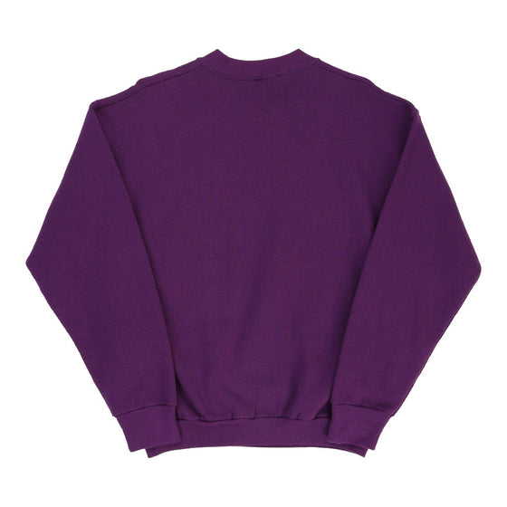 Lawrence Welk Show Fruit Of The Loom Floral Sweatshirt - Large Purple Cotton Blend sweatshirt Fruit Of The Loom   