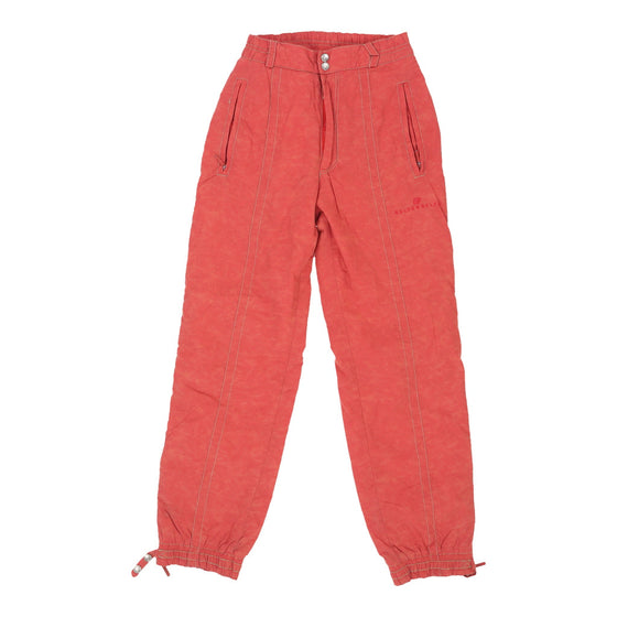 Vintage Belfe & Belfe High Waisted Trousers - 24W UK 6 Red Cotton trousers Belfe & Belfe   