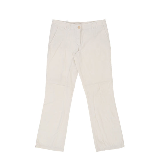 Vintage Prada Trousers - 28W UK 8 White Cotton trousers Prada   