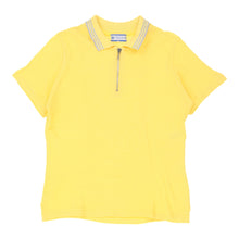 Vintage Gymnasium Polo Shirt - XL Yellow Cotton polo shirt Gymnasium   