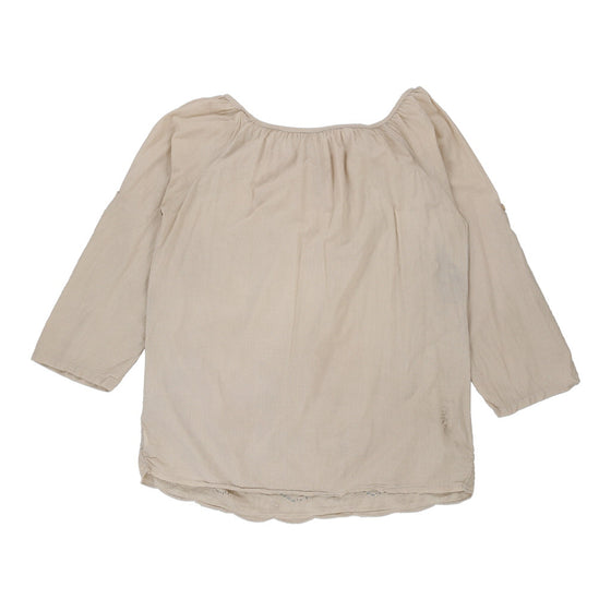 Vintage Unbranded Top - XL Neutral Cotton top Unbranded   