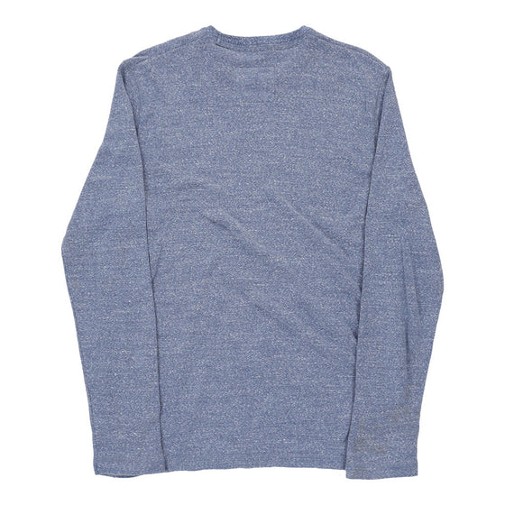 HOLLISTER Mens Long Sleeve T-Shirt - Small Cotton Blue long sleeve t-shirt Hollister   