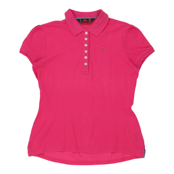 Vintage Kappa Polo Shirt - Large Pink Cotton polo shirt Kappa   