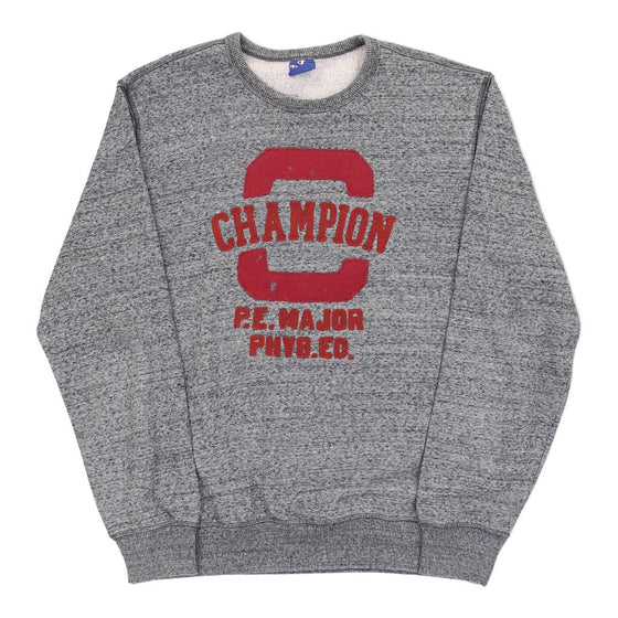 Vintage Champion Sweatshirt - 2XL Grey Cotton sweatshirt Champion   