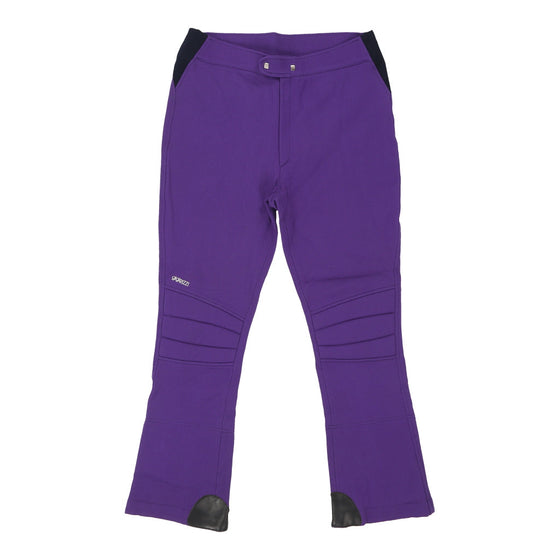 Vintage Gigi Rizzi High Waisted Trousers - 30W UK 12 Purple Polyester trousers Gigi Rizzi   