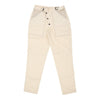 Vintage Unbranded High Waisted Trousers - 30W UK 12 Cream Cotton trousers Unbranded   
