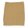 Vintage Unbranded Mini Skirt - Small Gold Cotton mini skirt Unbranded   