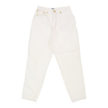  Vintage Moschino High Waisted Jeans - 25W UK 8 White Cotton jeans Moschino   