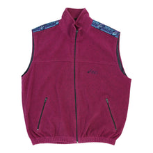  Vintage Asics Fleece Gilet - Large Purple Polyester fleece gilet Asics   