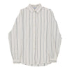 Unbranded Striped Shirt - Medium White Cotton shirt Unbranded   