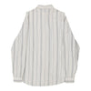 Unbranded Striped Shirt - Medium White Cotton shirt Unbranded   