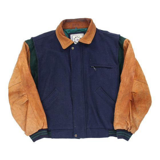 Vintage Pelle Sport Varsity Jacket - XL Blue Polyester varsity jacket Pelle Sport   