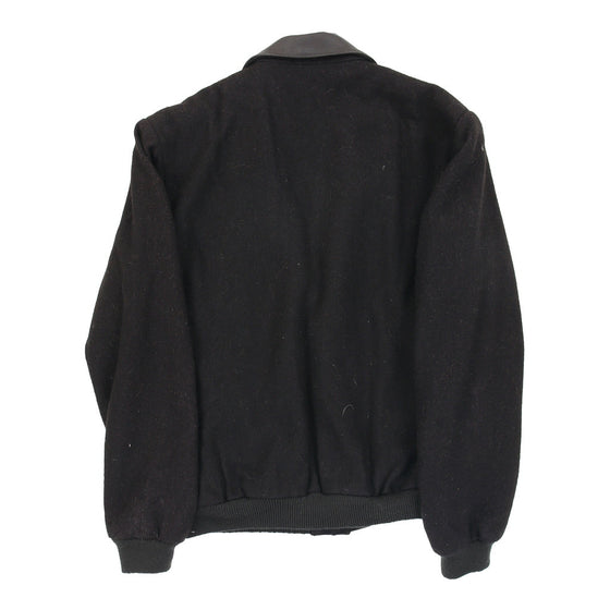 Vintage Unbranded Varsity Jacket - Small Black Polyester varsity jacket Unbranded   