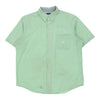 Vintage Chaps Ralph Lauren Short Sleeve Shirt - Large Green Cotton short sleeve shirt Ralph Lauren   
