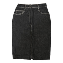  Vintage Les Copains Denim Skirt - XS UK 6 Black Cotton denim skirt Les Copains   