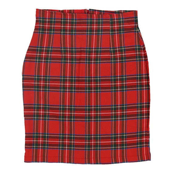 Vintage Unbranded Skirt - XS UK 6 Red Vscose skirt Unbranded   