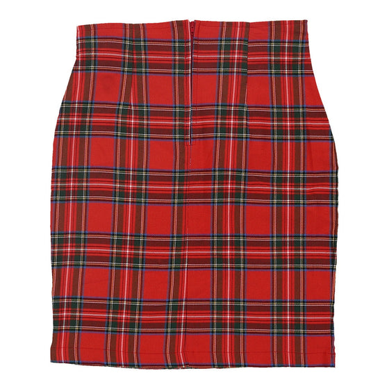 Vintage Unbranded Skirt - XS UK 6 Red Vscose skirt Unbranded   