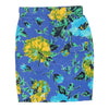 Vintage Profondo Blu Skirt - XS UK 4 Blue Cotton skirt Profondo Blu   