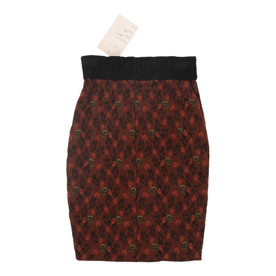 Vintage Flash Skirt - XS UK 4 Brown Cotton skirt Flash   