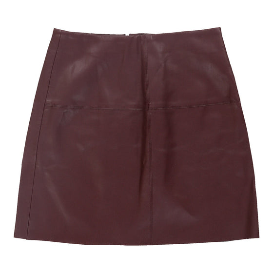 Vintage Pimkie Skirt - XS UK 6 Burgundy Cotton skirt Pimkie   