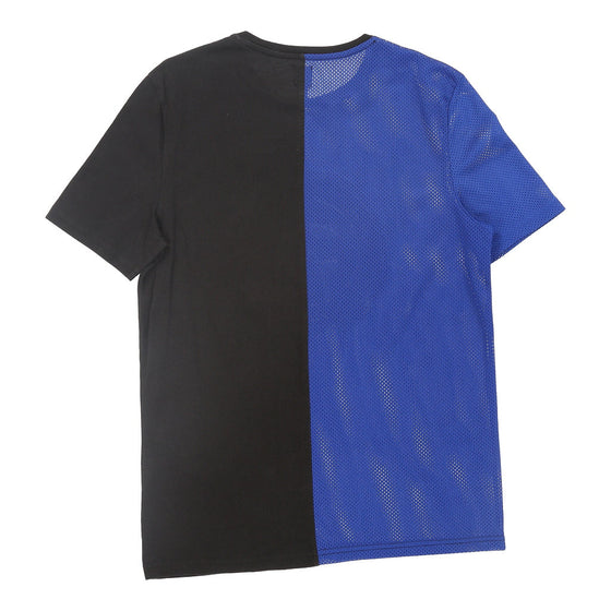 Vintage River Island T-Shirt - Medium Black & Blue Cotton t-shirt River Island   