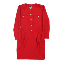  Vintage Luisa Spagnoli Sheath Dress - Small Red Cotton sheath dress Luisa Spagnoli   