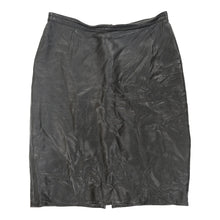  Vintage Unbranded Skirt - Small UK 8 Black Leather skirt Unbranded   