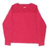 Vintage Under Armour Sweatshirt - XL Pink Cotton sweatshirt Under Armour   