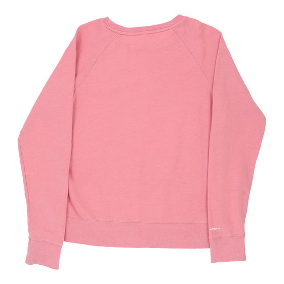 Vintage Under Armour Sweatshirt - Large Pink Cotton sweatshirt Under Armour   
