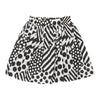 Vintage Unbranded Skirt - XS UK 6 Black & White Polyester skirt Unbranded   