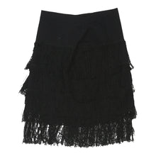  Vintage Gaban Skirt - XS UK 6 Black Cotton skirt Gaban   