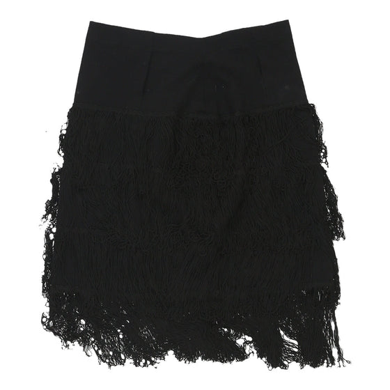 Vintage Gaban Skirt - XS UK 6 Black Cotton skirt Gaban   