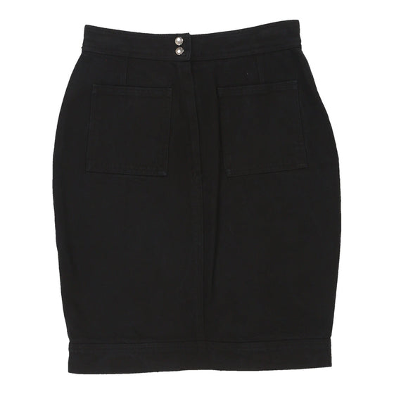 Vintage Unbranded Skirt - Medium UK 14 Black Cotton skirt Unbranded   