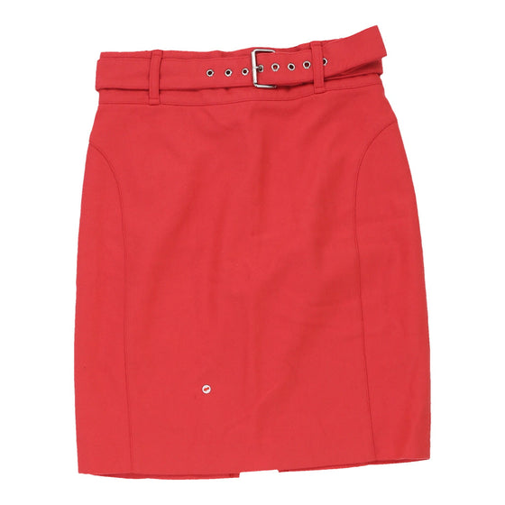 Vintage Sesto Senso Skirt - XS UK 6 Red Wool skirt Sesto Senso   