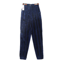  Vintage Les Copains High Waisted Trousers - 24W UK 6 Blue Cotton trousers Les Copains   