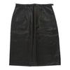 Vintage Unbranded Skirt - Small UK 10 Black Leather skirt Unbranded   