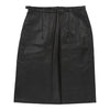 Vintage Unbranded Skirt - Small UK 10 Black Leather skirt Unbranded   